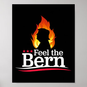 Voel de Bern - Vlammende Trump Brand Campagne Logo Poster