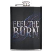 Voel de brand in heupfles (Voorkant)