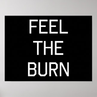 Voel de brand in poster