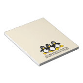 Voel de brandende staar van de pinguïns aan | Tan Notitieblok (Schuin)