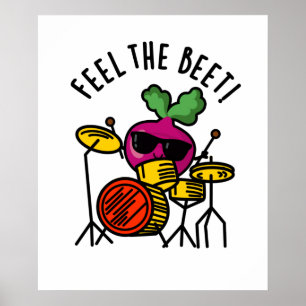 Voel De Funny Groente Beet Puns Poster