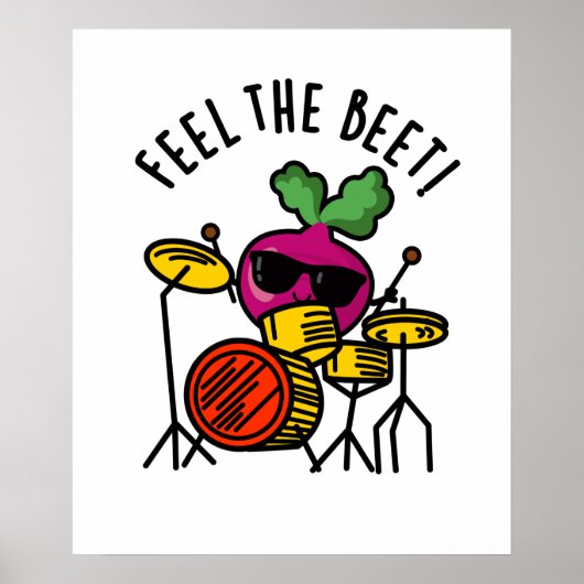 Voel De Funny Groente Beet Puns Poster (Voorkant)
