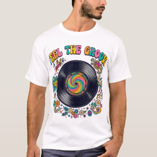 Voel de groove hippie t-shirt