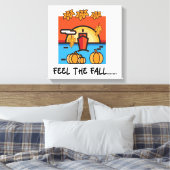 Voel de Herfst Herfst Seizoen Vibes Canvas Afdruk (Insitu (Slaapkamer))