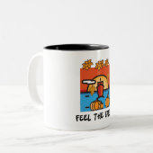 Voel de Herfst kleurrijke koffie Mok (Voorkant links)
