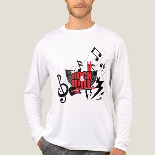 Voel de herrie: De ultieme Rock & Roll Tri-Blend Shirt (Voorkant volledig)