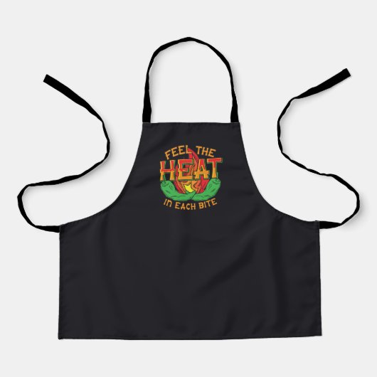 Voel de Hitte in elke Beet Groene Chilipeper Heet Schort (Voorkant)