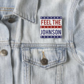Voel de Johnson - Gary Johnson 2016 Vierkante Button 5,1 Cm (In situ)
