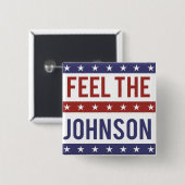 Voel de Johnson - Gary Johnson 2016 Vierkante Button 5,1 Cm (Voorkant /achterkant)