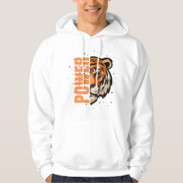 Voel de kracht - Bold Tiger Graphic die brult Hoodie