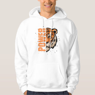 Voel de kracht - Bold Tiger Graphic die brult Hoodie