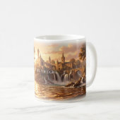 Voel de Licht Gouden Wateren Mok (Voorkant rechts)