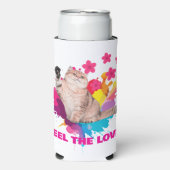 Voel de Liefde Mooie Ontwerp Seltzer Blikjeskoeler (Seltzer Voorkant)