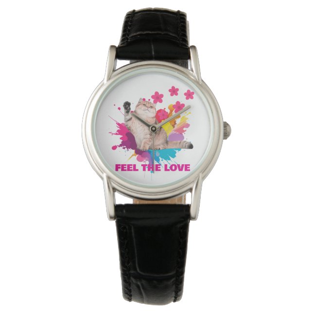 Voel de Liefde Mooie Ontwerpen Horloge (Voorkant)
