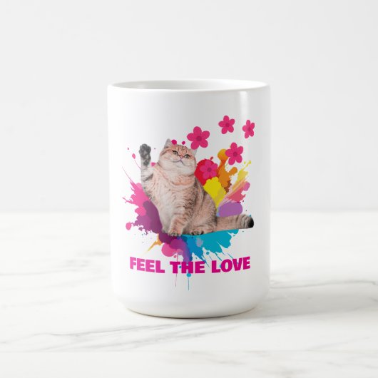 Voel de Liefde Mooie Ontwerpen Koffiemok (Center)