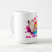 Voel de Liefde Mooie Ontwerpen Koffiemok (Voorkant links)