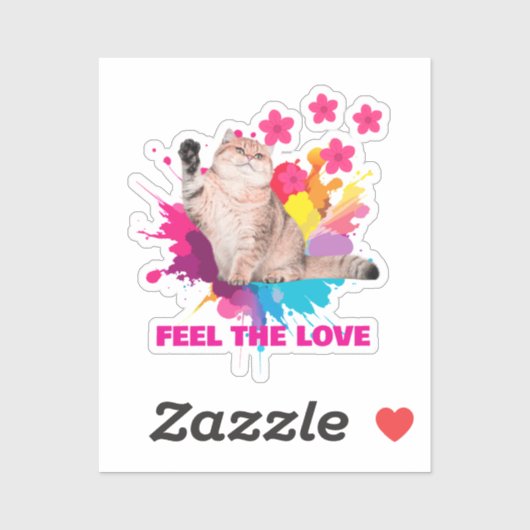 Voel de Liefde Mooie Ontwerpen Sticker (Vel)