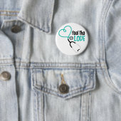 Voel de liefde ronde button 5,7 cm (In situ)