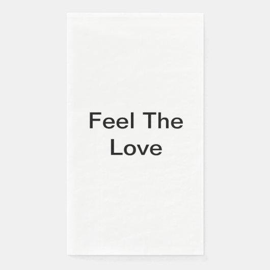 Voel de liefde servet (Voorkant)