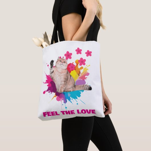 VOEL DE LIEFDE TRENDY ONTWERP TOTE BAG (Dichtbij)