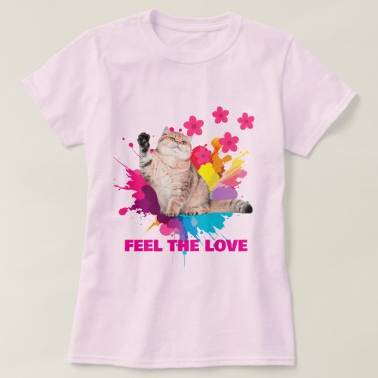 VOEL DE LIEFDE TRENDY T-SHIRT ADVcreators ARTIKEL8 (Design voorkant)