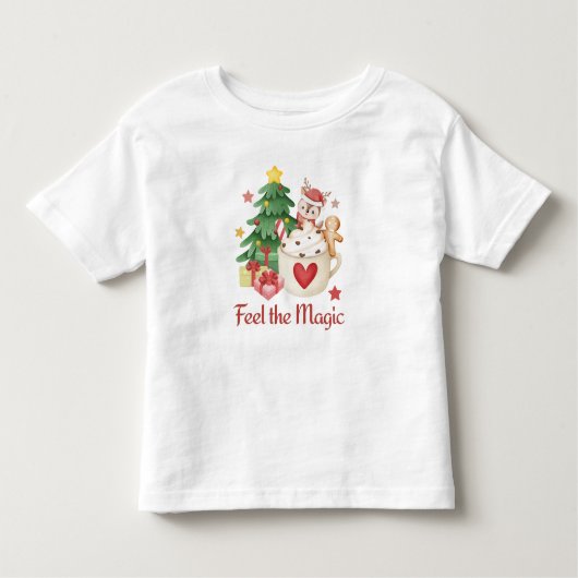 Voel de magische kerstdagen kinder shirts (Voorkant)