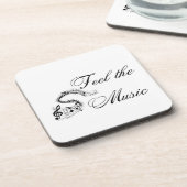 Voel de muziek op een bier onderzetter (Linkerzijde)