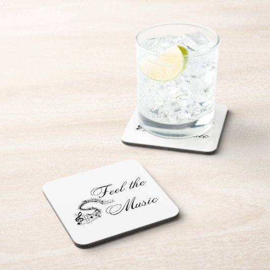 Voel de muziek op een bier onderzetter (Rechterzijde)