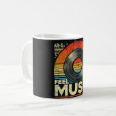 Voel de muziek T-shirt Koffiemok (Voorkant links)