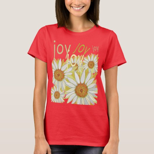 Voel de natuurlijke vreugde rond de bloemen t-shirt (Voorkant)