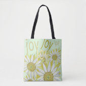 Voel de natuurlijke vreugde rond de bloemen tote bag (Voorkant)
