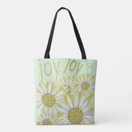 Voel de natuurlijke vreugde rond de bloemen tote bag