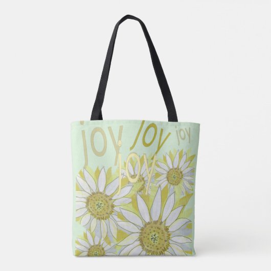 Voel de natuurlijke vreugde rond de bloemen tote bag (Achterkant)