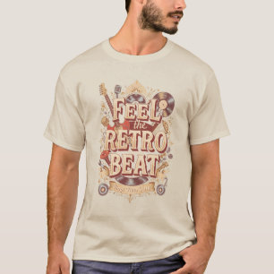 Voel de Retro Beat - Aangepaste  muziek Vibes T-shirt