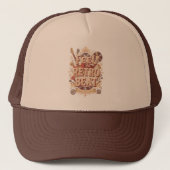 Voel de Retro Beat - muziekliefhebber Custom Trucker Pet (Voorkant)