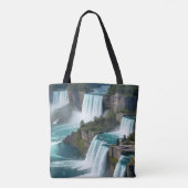 Voel de rush - Niagara Herfsten Canvas tas (Achterkant)