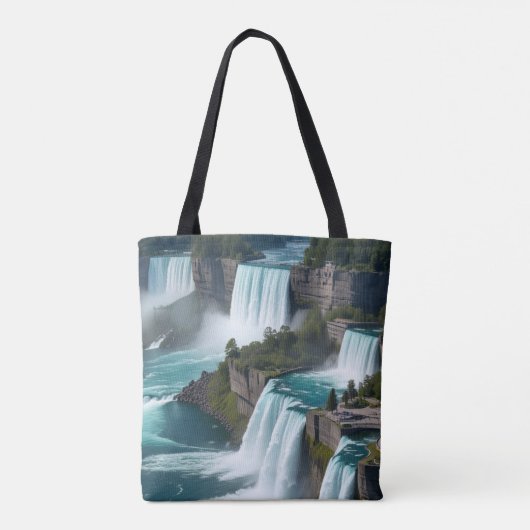 Voel de rush - Niagara Herfsten Canvas tas (Achterkant)