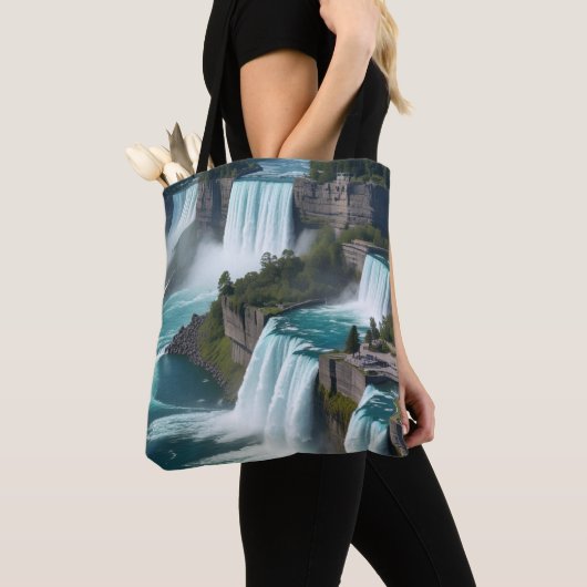 Voel de rush - Niagara Herfsten Canvas tas (Dichtbij)