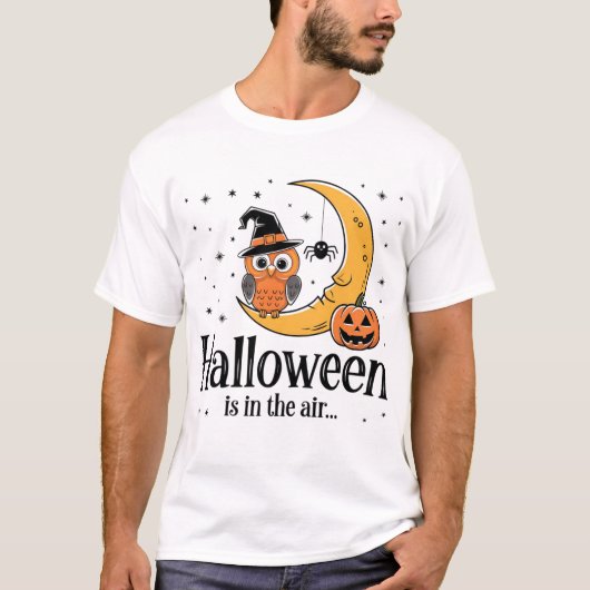 Voel de spookachtigheid: Halloween-geest in de luc T-shirt (Voorkant)