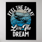 Voel de spray live de droom waterski poster (Voorkant)