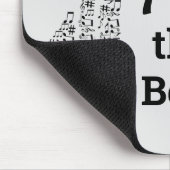 Voel de versleten muziekhoofdtelefoon modern muismat (Hoek)