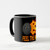 Voel de warmte aan mok (Voorkant links)