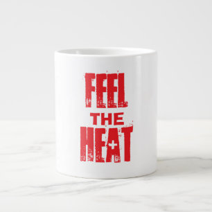 Voel de warmte grote koffiekop