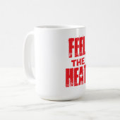 Voel de warmte koffiemok (Voorkant links)