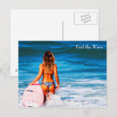 Voel de Wave door storeman Briefkaart (Voorkant / Achterkant)
