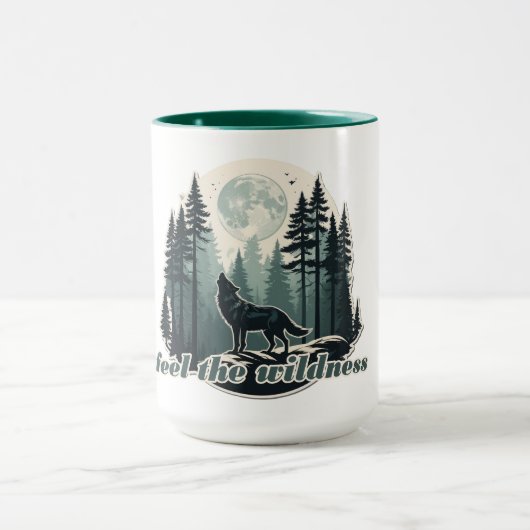 Voel de wildheid mok (Midden)