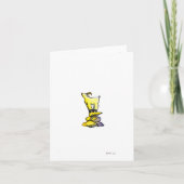 "Voel de zon" blanco wenskaart Kaart (Voorkant)