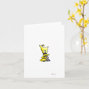 "Voel de zon" blanco wenskaart Kaart