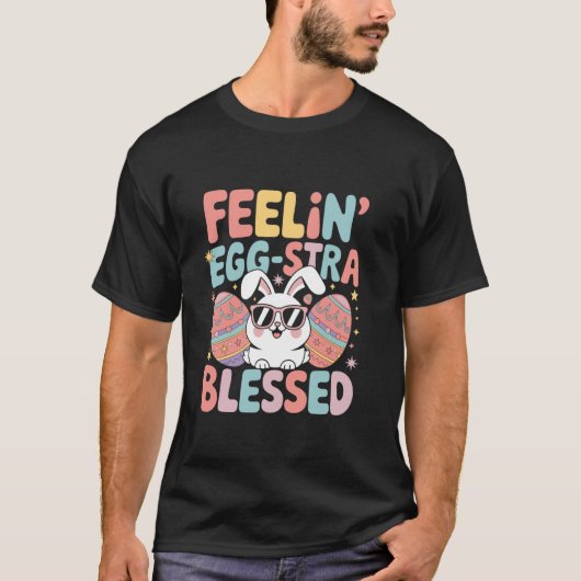 Voel ei extra gezegend Pasen dag ei chocolade T-shirt (Voorkant)