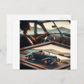 Voel gewoon de retro-stijl van je auto, rijd ermee briefkaart (Voorkant / Achterkant)